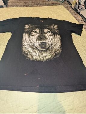 Black Wolf Graphic Short Sleeve Tee - Men's